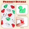 120Pcs Mini Duck Statue Golden Duck Figurines Micro Garden Landscape Dollhouse Cake Decoration Potted Plants DIY Craft Charms for Party Gift(Red Green Silver) view 3