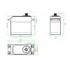 120KG High Torque High Pressure CNC Aluminum Shell Metal Gear Brushless Waterproof 1/6 Scale Large Model Servo view 2