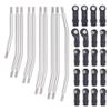 10Pcs Stainless Steel Links Rod Set with Ball End 313mm 324mm Wheelbase Compatible with 1 10 Scale RC Crawler Car Upgrade Parts Fits 90046 and Similar Models(313mm) view 1