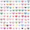 100 PCS Heart Sticker, I Love You Stickers Pack for Girlfriend Boyfriend,Cute Valentine's Day Waterproof Vinyl Stickers for Water Bottles Laptop,Gift Boxes Decals,Party Supplies view 2