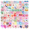 100 PCS Heart Sticker, I Love You Stickers Pack for Girlfriend Boyfriend,Cute Valentine's Day Waterproof Vinyl Stickers for Water Bottles Laptop,Gift Boxes Decals,Party Supplies view 3