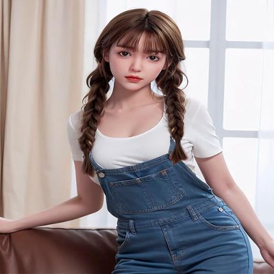 5.ft Life Size Companion Dolls Realistic Flexible Full Body Silicone Doll for Adult Lifelike Model Female Seamless Action Figure for Arts/Drawings/Photography