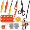 FEMBW Cardboard Construction Kit  150 PCS DIY STEM Craft Set with Kid-Safe Cardboard Cutter,Safe Serrated Cutter & Tools for Creative Projects, School, Home, Team Activities, Ages 5+ view 1