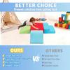 5Pcs Foam Climbing Blocks for Toddlers, Indoor Soft Climbing Toys with Ball Pit for Baby, Crawling Toys Activity Play Set for Playroom Living Room, Birthday Gifts for 1-3 Years(Balls not Included) view 4