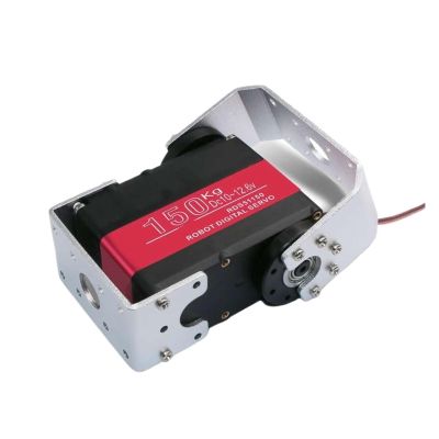 60/80/150KG 7.4V RDS5180 270 Digital Metal Servo Dual Axis Waterproof IP66 with U-Shaped Bracket(150KG 270)