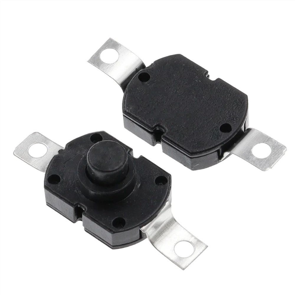 10PCS Push Button Switch 30V 1A Flashlight Switch Lock 17X12X9.5MM Table lamp Switch Flashlight Button Switch ON-Off