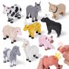 Cessfle 40 Pieces Magnetic Farm Animals Toys Play Set, Fun and Educational 3D Printed Animals for Easter Basket Stuffers, Easter Gifts for 3-5 5-7 8-12 Year Old Kids Boy Girl view 1