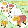 Cessfle 40 Pieces Magnetic Farm Animals Toys Play Set, Fun and Educational 3D Printed Animals for Easter Basket Stuffers, Easter Gifts for 3-5 5-7 8-12 Year Old Kids Boy Girl view 3
