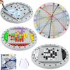LWuuywa 4 in 1 Board Games for Kids 8-12, Magnetic Chess, Rope Untangling Puzzle Game, Go Game, Rainbow Bead Elimination, Classic Strategy Board Games for Family Night, Travel, 2-4 Players view 1