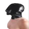 AiCc stylists Latex Double-layer Mask with Mouth and Outer Zipper Suitable for Suffocating Games (XXL) view 2