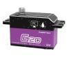 20KG PWM Digital Coreless Servo Motor Full Metal Gear High Torque Thin Short Body Servo Suitable for 1/8 1/10(G20kgCLS 360 Degree) view 1