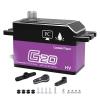 20KG PWM Digital Coreless Servo Motor Full Metal Gear High Torque Thin Short Body Servo Suitable for 1/8 1/10(G20kgCLS 360 Degree) view 2
