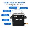 DC5535 35 kg Waterproof servo 180/270360 All-Aluminum housing Stainless Steel Gear high Torque(DC5535-35kg-180) view 3