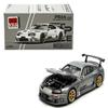 1:64 Diecast Model Car Compatible with Toyota Supra GT300 Top Secret (Raw Metal) 2025 Hongkong ToyCar Salon Limited Edition by Pop Race PR640332 view 1