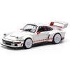 1:64 Diecast Collectibles Model Car Compatible with Porsche Singer DLS Turbo White with Red Stripes Limited Edition by Pop Race PR640226 view 2
