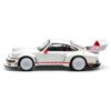 1:64 Diecast Collectibles Model Car Compatible with Porsche Singer DLS Turbo White with Red Stripes Limited Edition by Pop Race PR640226 view 3