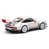 1:64 Diecast Collectibles Model Car Compatible with Porsche Singer DLS Turbo White with Red Stripes Limited Edition by Pop Race PR640226 view 4