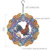 2 Pack 12 Inch 3D Metal Wind Spinner - Weatherproof Rustproof Hanging Decoration Suitable for Indoor & Outdoor Use, Perfect Christmas Thanksgiving Gift for Mom, Wife and Nature Lovers (Turtle) view 4