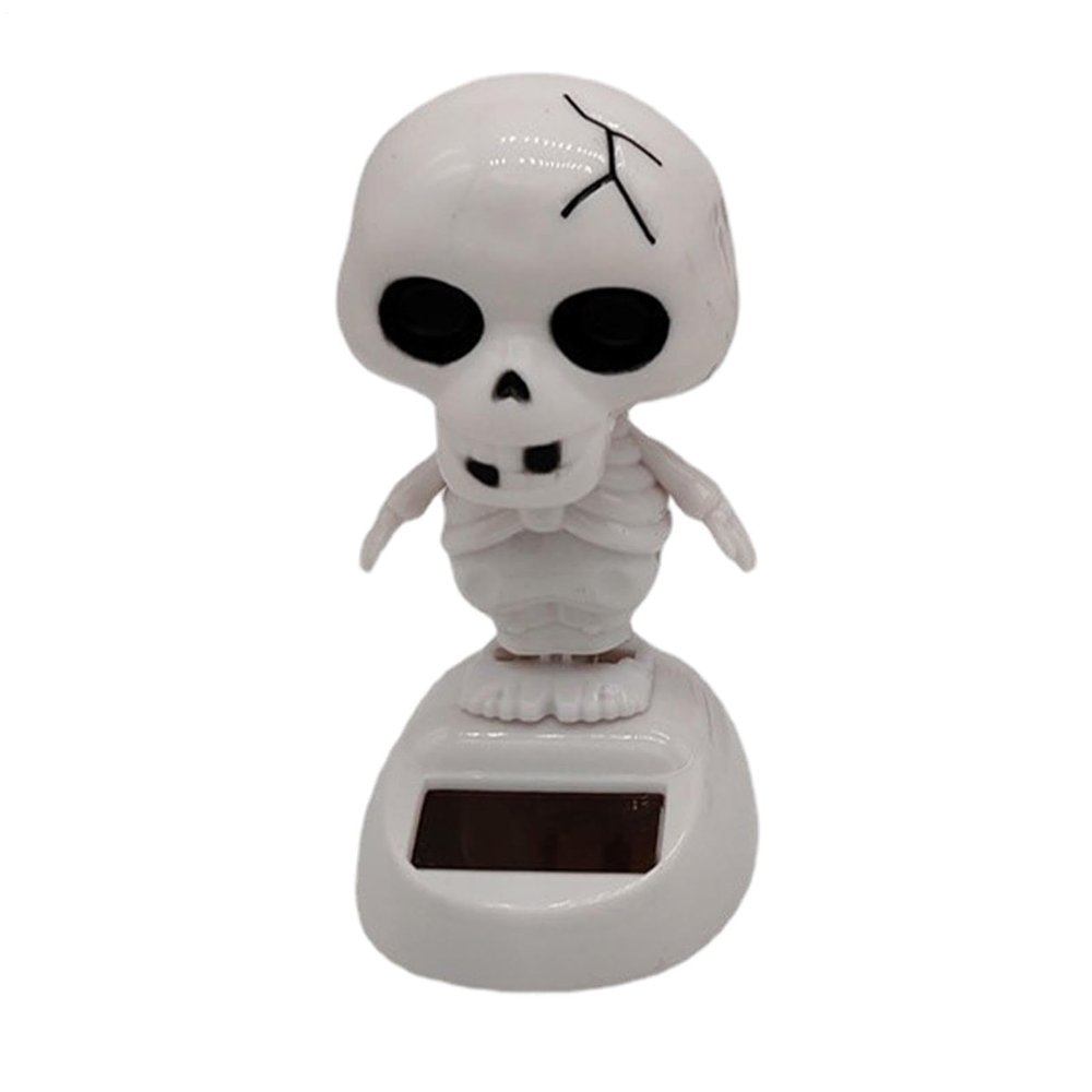 Halloween Car Dashboard Solar Powered Dancing Toys 5x7x11cm Skull Pumpkin Zombie Witch Car Shaking Head Dancer Doll Figurines Ghost Dancers Figurine for Halloween Party