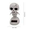 Halloween Car Dashboard Solar Powered Dancing Toys 5x7x11cm Skull Pumpkin Zombie Witch Car Shaking Head Dancer Doll Figurines Ghost Dancers Figurine for Halloween Party view 4