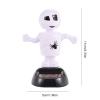 Halloween Car Dashboard Solar Powered Dancing Toys 5x7x11cm Skull Pumpkin Zombie Witch Car Shaking Head Dancer Doll Figurines Ghost Dancers Figurine for Halloween Party view 4