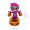 Halloween Car Dashboard Solar Powered Dancing Toys 5x7x11cm Skull Pumpkin Zombie Witch Car Shaking Head Dancer Doll Figurines Ghost Dancers Figurine for Halloween Party view 4