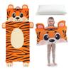 Wizland Kids Sleeping Bag with Pillow Boys Daycare Mat Flannel Tiger Nap Preschool Rest Mats-Kindergarten, Fluffy Warm Portable Tiger Nap Thick Nap Roll for Toddlers-61.8"28.3" view 1