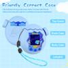 FIOPAZ Large Carrying Case and Silicone Case for Tamagotchi Paradise, Drop-Proof Protective for Tamagotchi Paradise Accessories with Body Cover, Lid Shell, Knob Cap, Lanyard & Keychain (Blue) view 4