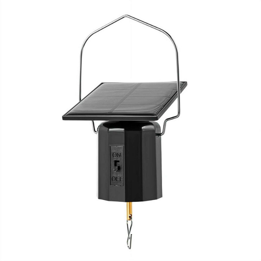 1pcs Solar Powered Wind Spinner Motor, Hanging Rotating Motor with Hook, Hanging Solar Revolving WindSpinner for Wind Chimes, Sun Catchers, Art Ornaments, Patio Garden Lawn Entryway Dcor
