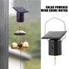 1pcs Solar Powered Wind Spinner Motor, Hanging Rotating Motor with Hook, Hanging Solar Revolving WindSpinner for Wind Chimes, Sun Catchers, Art Ornaments, Patio Garden Lawn Entryway Dcor view 3
