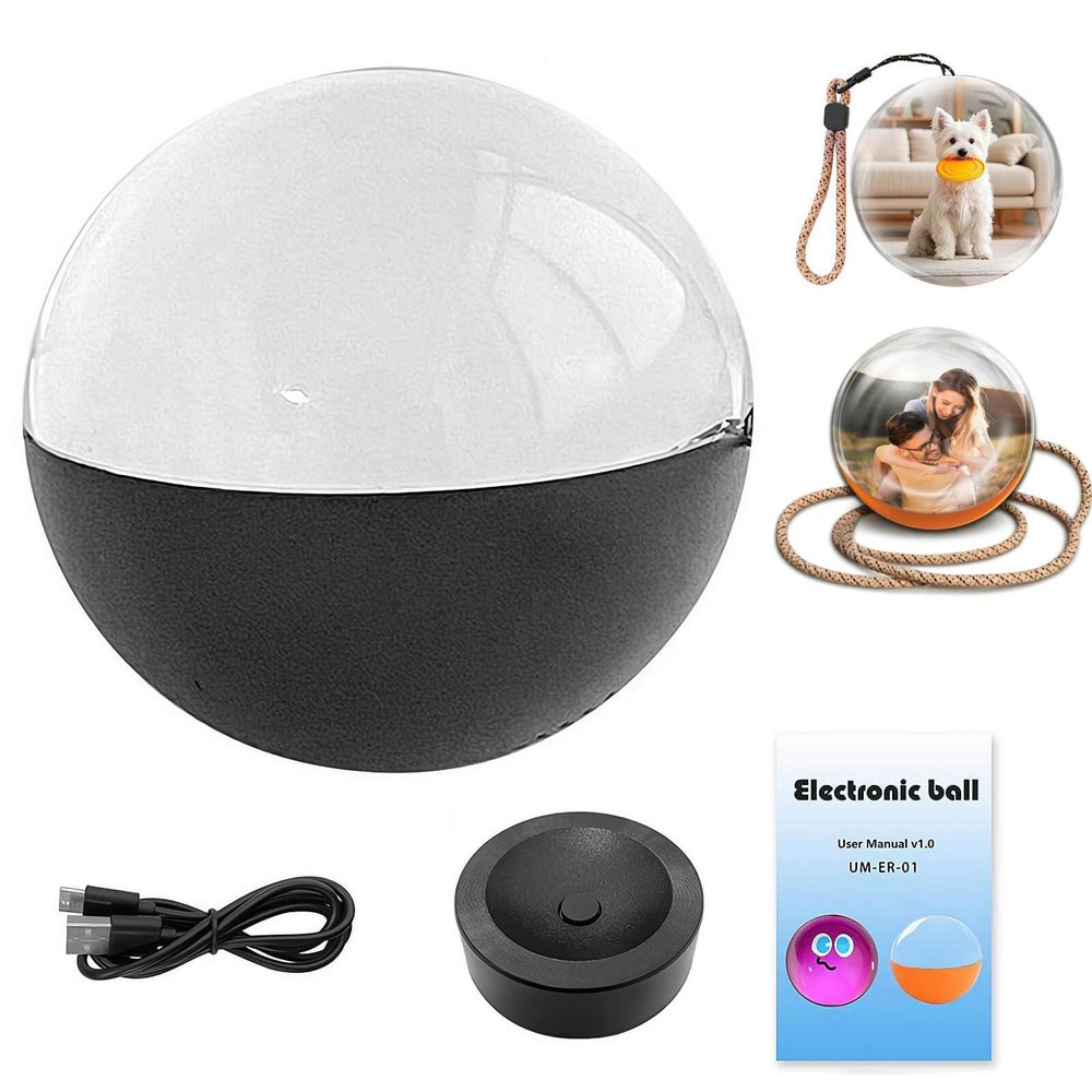 3D Crystal Ball with Digital Display, Personalized LED Photo & Video Sphere, 3D Crystal Bal l Ultrasound,2.7" Crysta l Ball Video Player,Custom Upload Memory Gift for Anniversary, Birthday,Wedding