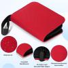 1 Pocket Card Binder  Collectible Trading Card Album, Single Card Holder with 20 Pages, Holds 40 Cards, Side-Loading Mini Binder for TCG, MTG, Sports, Baseball, Football, Small Sports Card Book,Red view 2