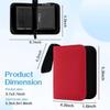 1 Pocket Card Binder  Collectible Trading Card Album, Single Card Holder with 20 Pages, Holds 40 Cards, Side-Loading Mini Binder for TCG, MTG, Sports, Baseball, Football, Small Sports Card Book,Red view 4