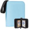 1 Pocket Card Binder  Collectible Trading Card Album, Single Card Holder with 20 Pages, Holds 40 Cards, Side-Loading Mini Binder for TCG, MTG, Sports, Baseball, Football, Small Sports Card Book,Blue view 1