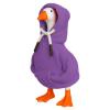 7 Inches Desk Goose Outfits, Cute Hoodie with Adjustable Hood, Magnetic Statue Key Holder, Easy to Put On, Fun Conversation Starter for Workspaces (Purple) view 1