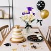 16 PCS Graduation Cake Toppers  Purple Gold Class of 2026 Centerpieces Picks for Graduation Theme Party Decorations Supply view 3