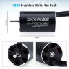 3660 Brushless Rc Boat Motor, Surpass Hobby 4300KV Brushless Motor with Cooling Set for RC Boat(4300kv) view 2