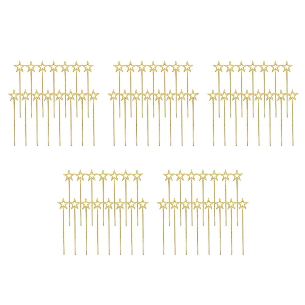 LOGOFUN 75pcs Gold Star Wands Fairy Sticks for Kids Birthday Party Cosplay Stage Performance