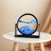 3D Rotating Sand Art Hourglass | Moving Sand Picture Decor | Dynamic Sandscape for Office Desk, Living Room, Study, Bar Cabinet | Modern Luxury Home Decoration & Unique Housewarming Birthday Gift view 1