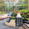 3-in-1 Stroller Cup Phone Holder, Multifunctional Stroller Cup Holder Attachment with 360 Adjustable Phone Mount, Cup Holder for Walker, Wheelchair, Strollers, Anti-Slip & Easy Install view 2