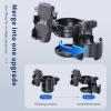 3-in-1 Stroller Cup Phone Holder, Multifunctional Stroller Cup Holder Attachment with 360 Adjustable Phone Mount, Cup Holder for Walker, Wheelchair, Strollers, Anti-Slip & Easy Install view 4
