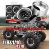 4PCS 2.2'' CNC Aluminum Alloy Wheel Rim 63x33mm RC Upgrade Parts for AXIAL 1/8 AXP8 Gilamon RC Car view 3