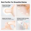 Garkoko Baby Pacifiers 06 Months, One-Piece Soft Silicone Breast-Like Pacifier for Newborn & Breastfed Babies, BPA-Free view 3