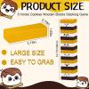 Soulchen 54 Pcs Wooden Smores Blocks Stacking Funny Marshmallow Camping Party Games 3 Colors Cookies Stacking Tower Toys for Kids Family Team Birthday Holiday Party Supplies view 2