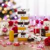 Soulchen 54 Pcs Wooden Smores Blocks Stacking Funny Marshmallow Camping Party Games 3 Colors Cookies Stacking Tower Toys for Kids Family Team Birthday Holiday Party Supplies view 4