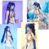 Wuthering Waves Cosplay Wig 100cm Blue Mixed Blue White long hair Synthetic Wig+Wig cap Game cosplay view 2