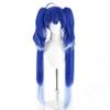 Wuthering Waves Cosplay Wig 100cm Blue Mixed Blue White long hair Synthetic Wig+Wig cap Game cosplay view 3