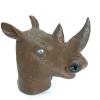 Full Head Rhino Mask,Realistic Rhinoceros Head Mask,Rhinos Costume for Halloween Christmas Role-Play Party (C) view 1