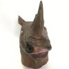 Full Head Rhino Mask,Realistic Rhinoceros Head Mask,Rhinos Costume for Halloween Christmas Role-Play Party (C) view 2