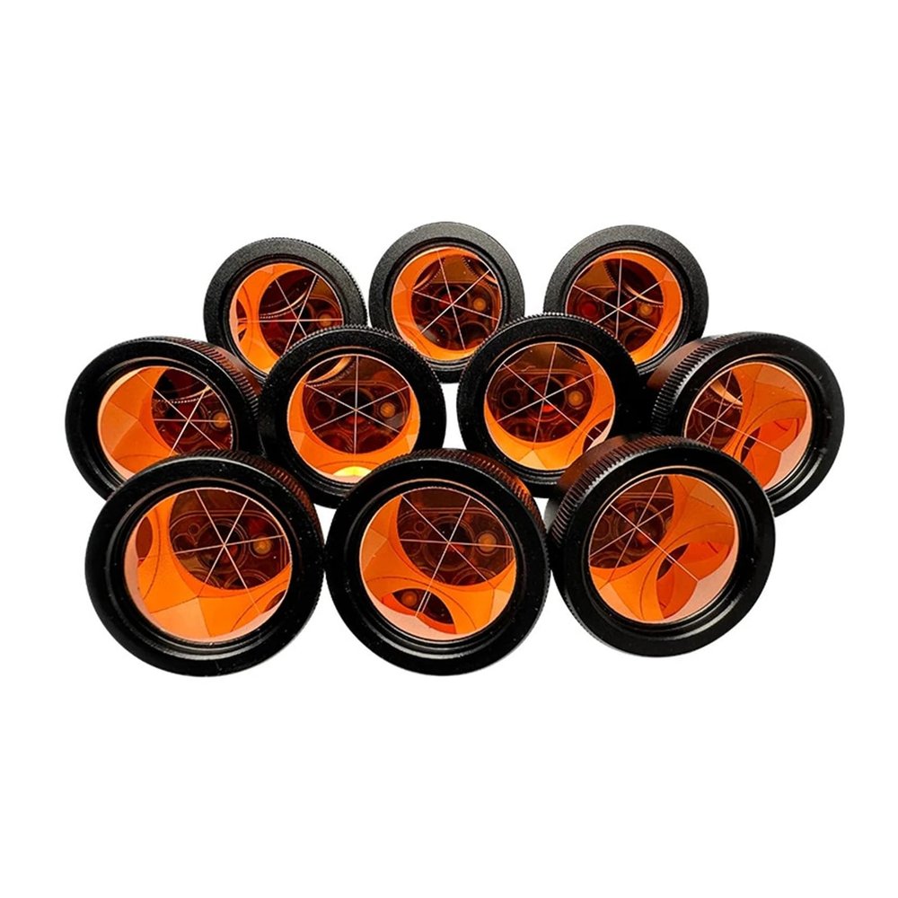 10Pieces GMP111 Mini Peanut Prism with Metal Housing for Total Station GMP101 GMP111-0 Copper Coated Prism